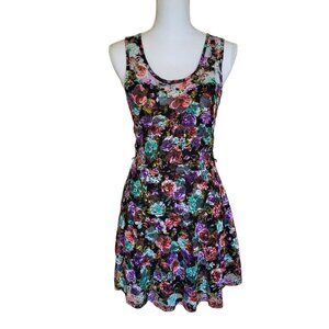 2 for‎ $30 Vintage Y2K Wet Seal Lace Dress Medium Floral Whimsigoth Dark Fairy